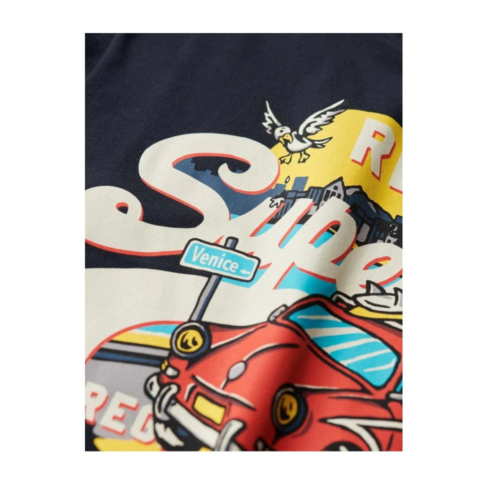 Superdry Grafische Eclipse Zomer Vibes T-shirt Black Heren