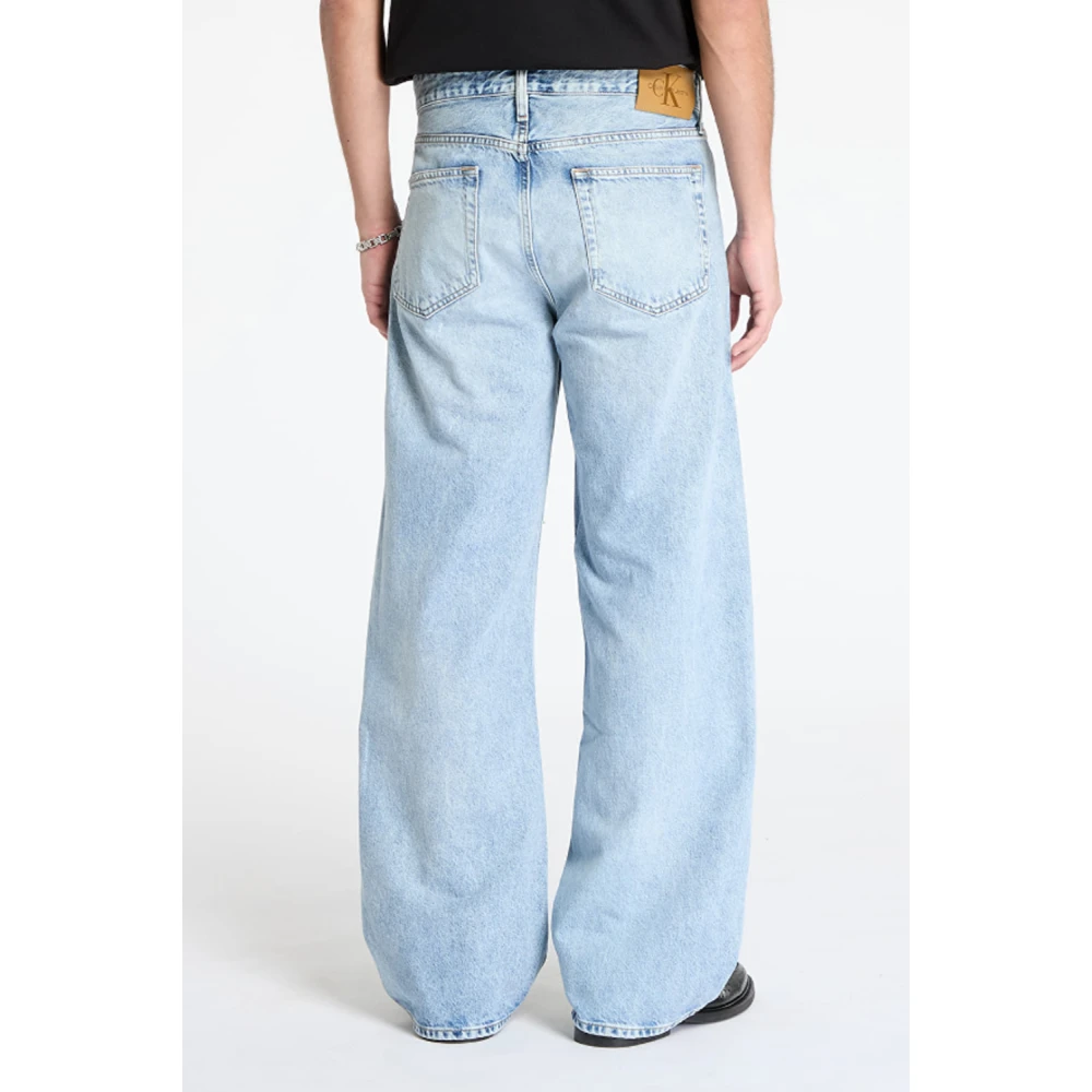 Calvin Klein Jeans Lichte Denim Broek voor Mannen Blue Heren