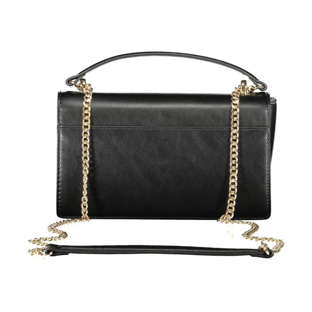 Valentino by Mario Valentino Zwarte Polyethyleen Handtas met Ritssluiting Black Dames