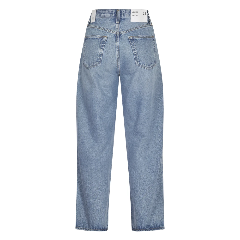 Agolde Baggy V-Taille Jeans Blue Dames