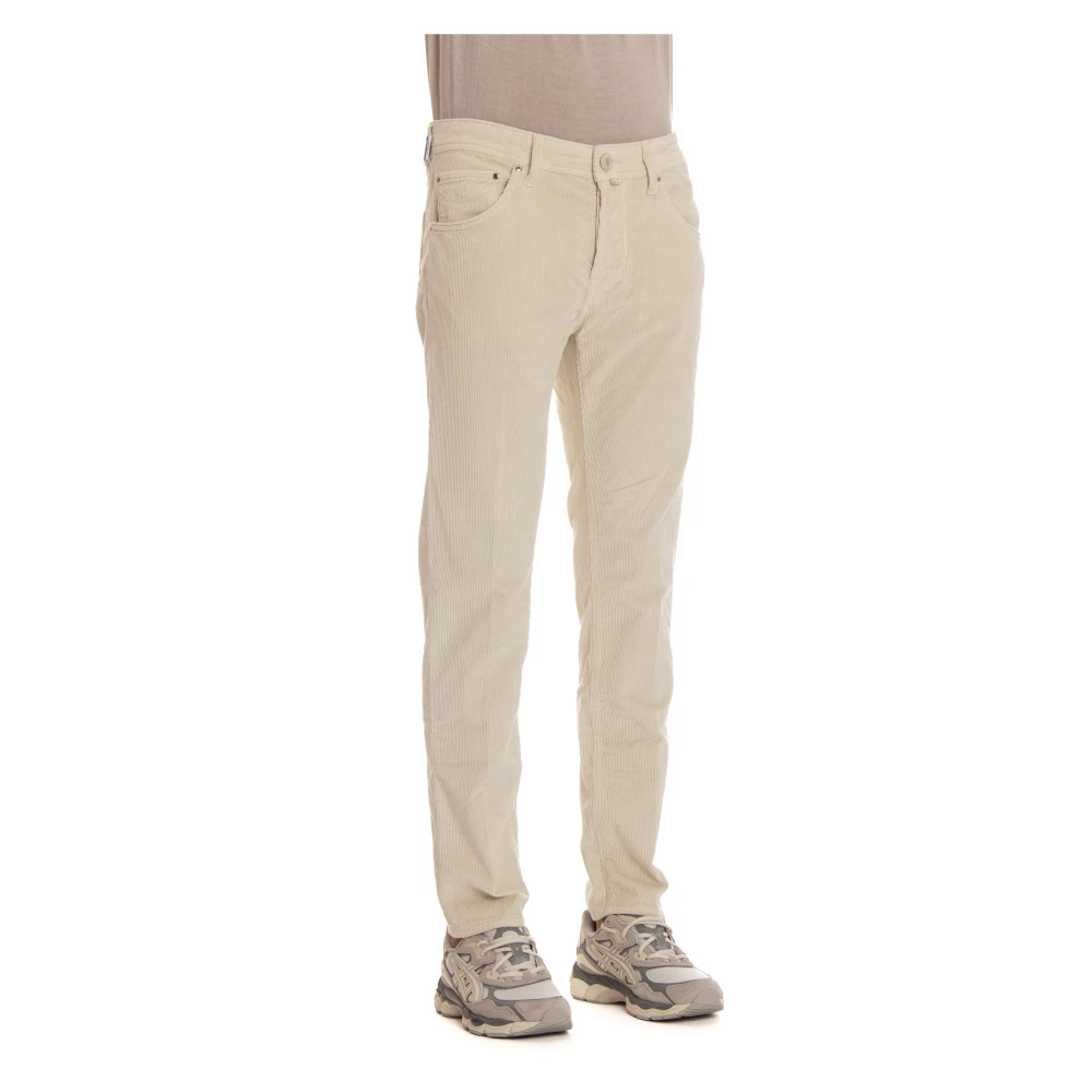 Jacob Cohën Luxe 5-pocket fluwelen jeans Beige Heren