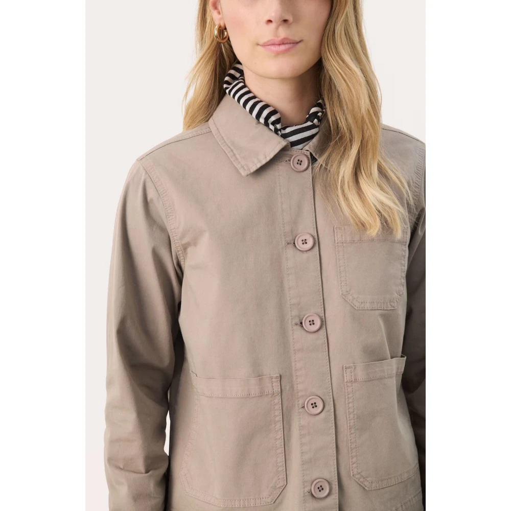 Part Two Woestijn Taupe Jas Tijdloze Stijl Brown Dames