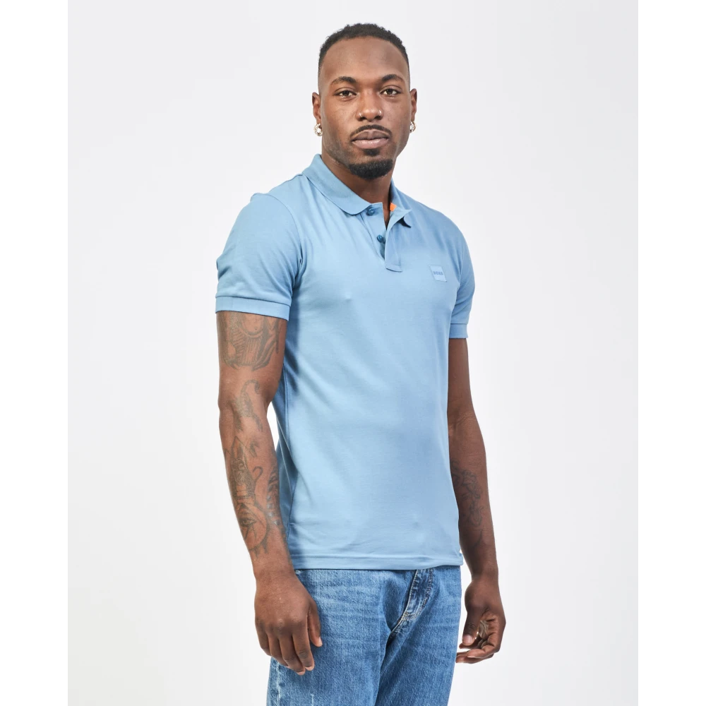 Hugo Boss Blauwe T-shirts en Polos Passenger Blue Heren