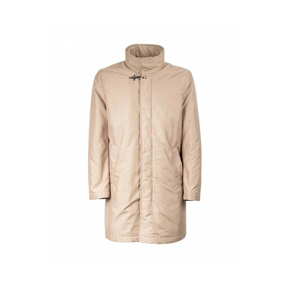 Fay Waterdichte Staande Kraag Jas Beige Heren