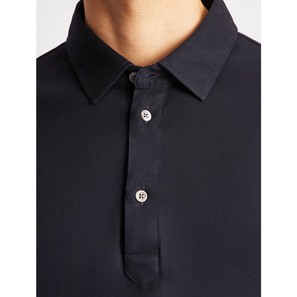 Fusalp Lange Mouw Poloshirt Blue Heren