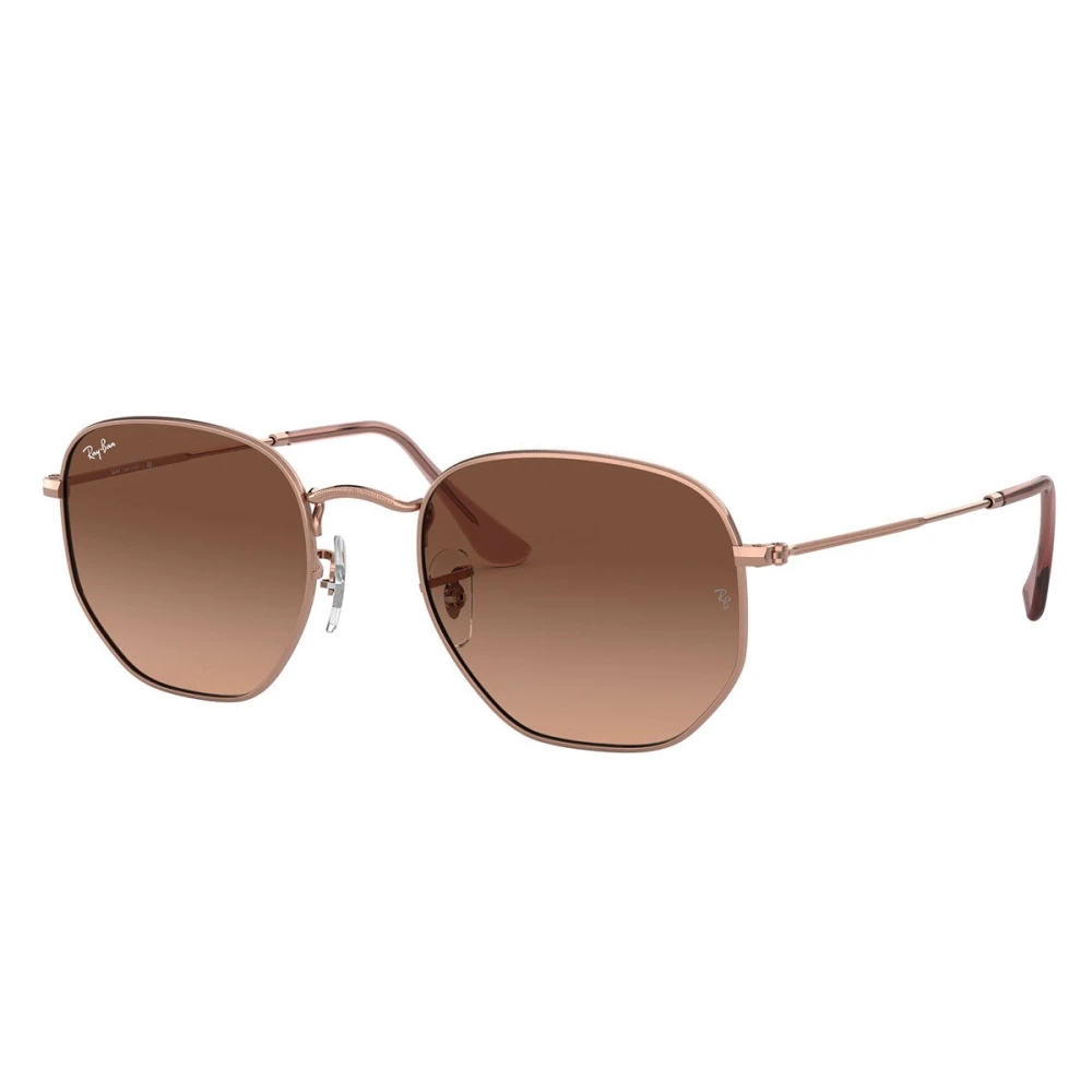 Ray-Ban Brown Sunglasses, Unisex, 48 Mm, Hexagonal Rb3548n
