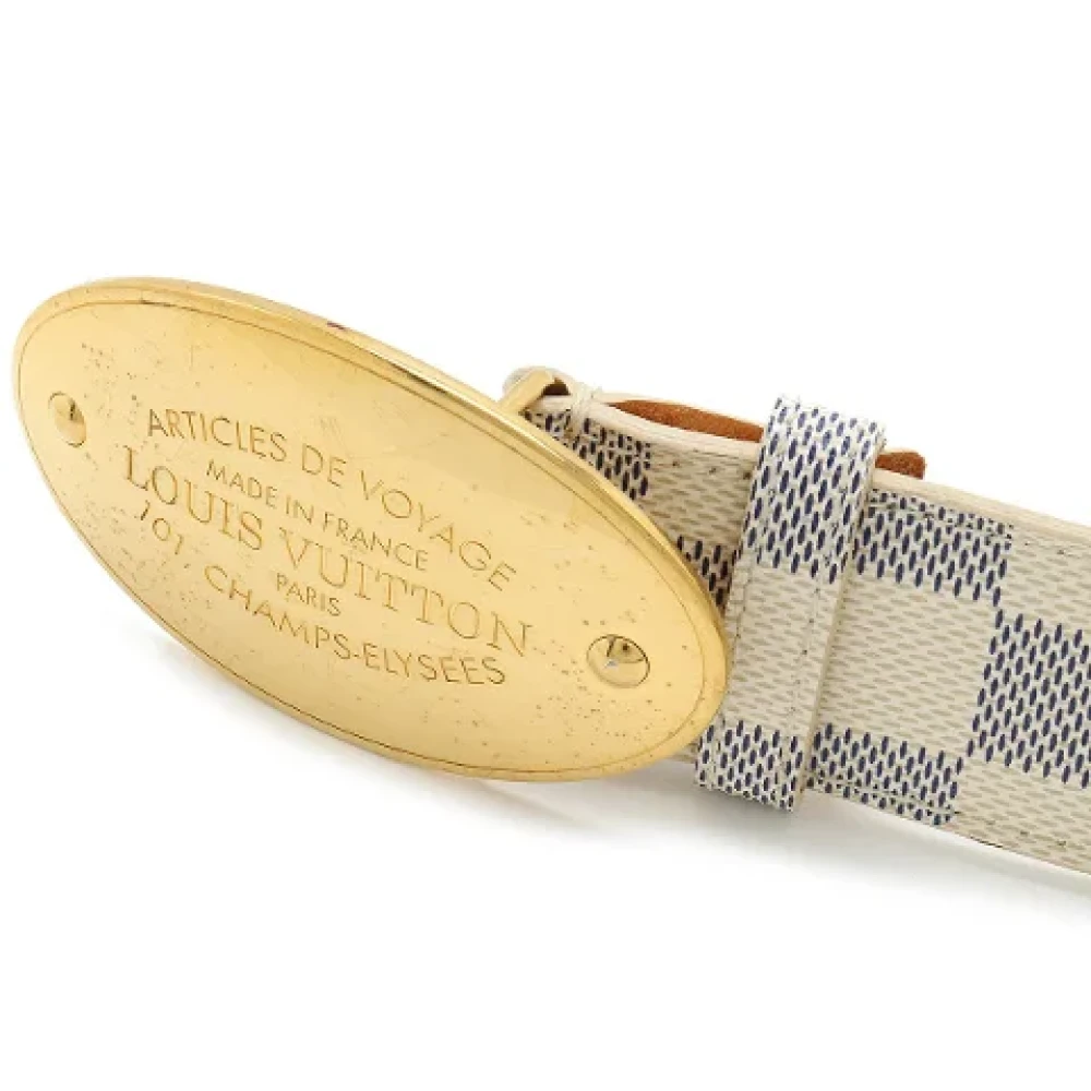 Louis Vuitton Vintage Pre-owned Canvas belts Beige Heren