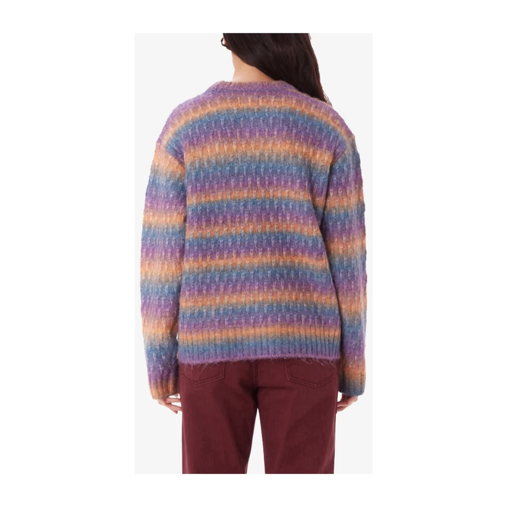 Obey Daytrip Crew Sweater Paars Verloop Multicolor Dames