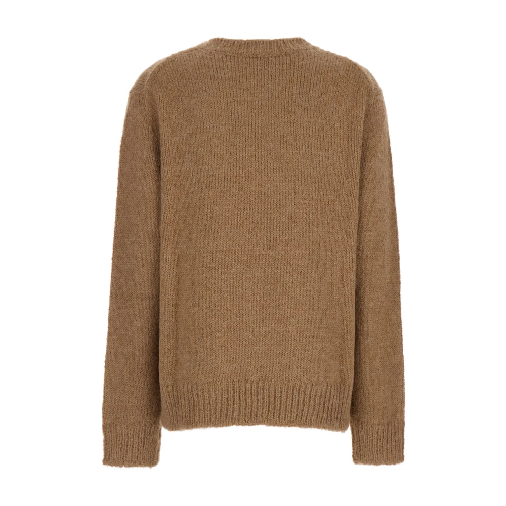 Jil Sander Beige Wol Crewneck Sweater Beige Dames