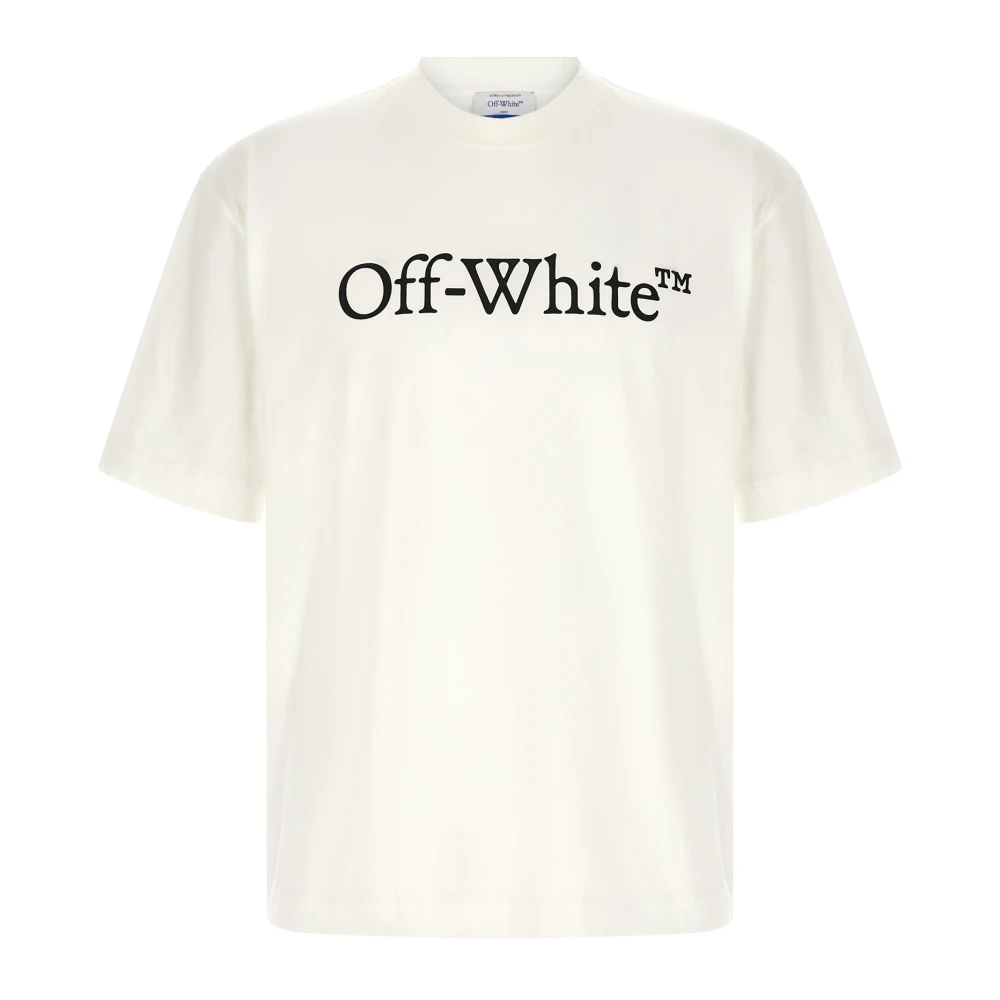Off White Men's White Big Bookish Skate T-Shirt