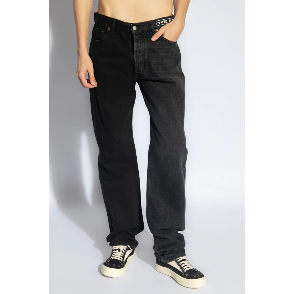 MM6 Maison Margiela Jeans met rechte pijpen Black Heren
