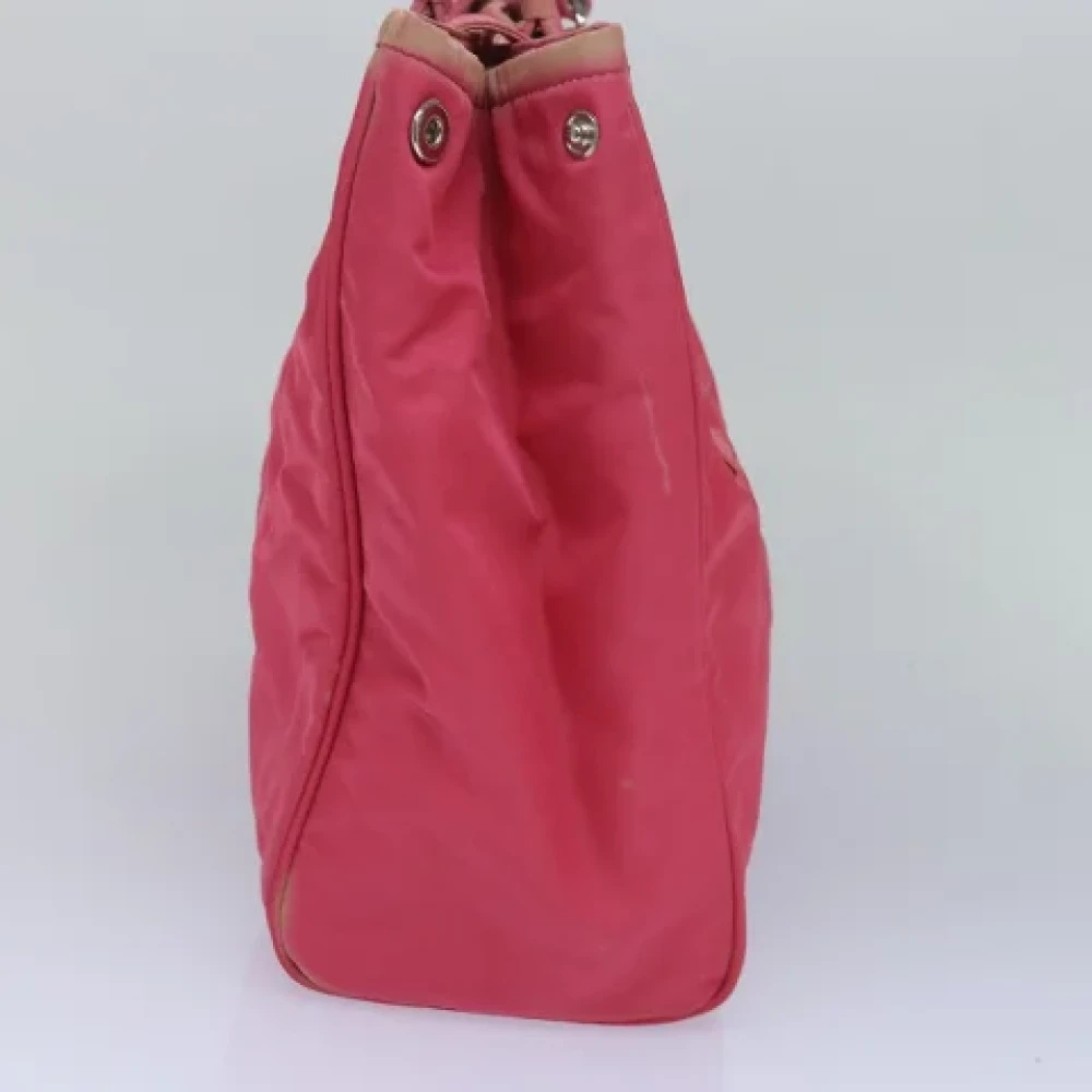 Prada Vintage Pre-owned Nylon totes Pink Dames