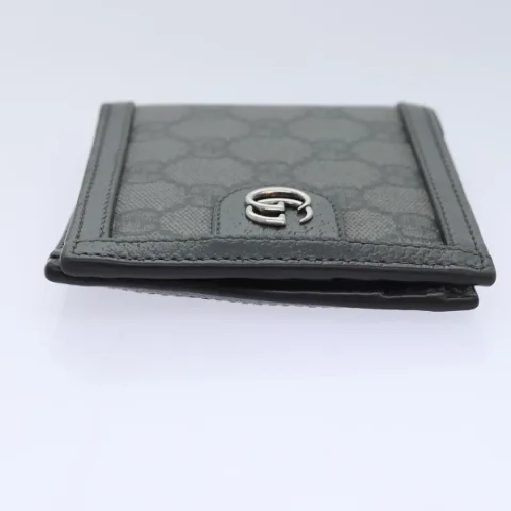 Gucci Vintage Pre-owned Canvas wallets Gray Dames