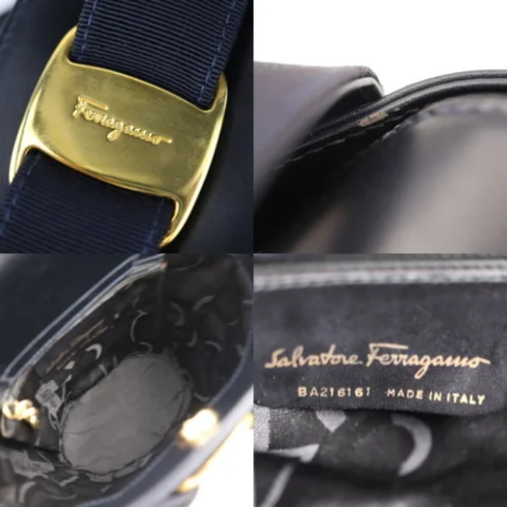 Salvatore Ferragamo Pre-owned Fabric handbags Black Dames