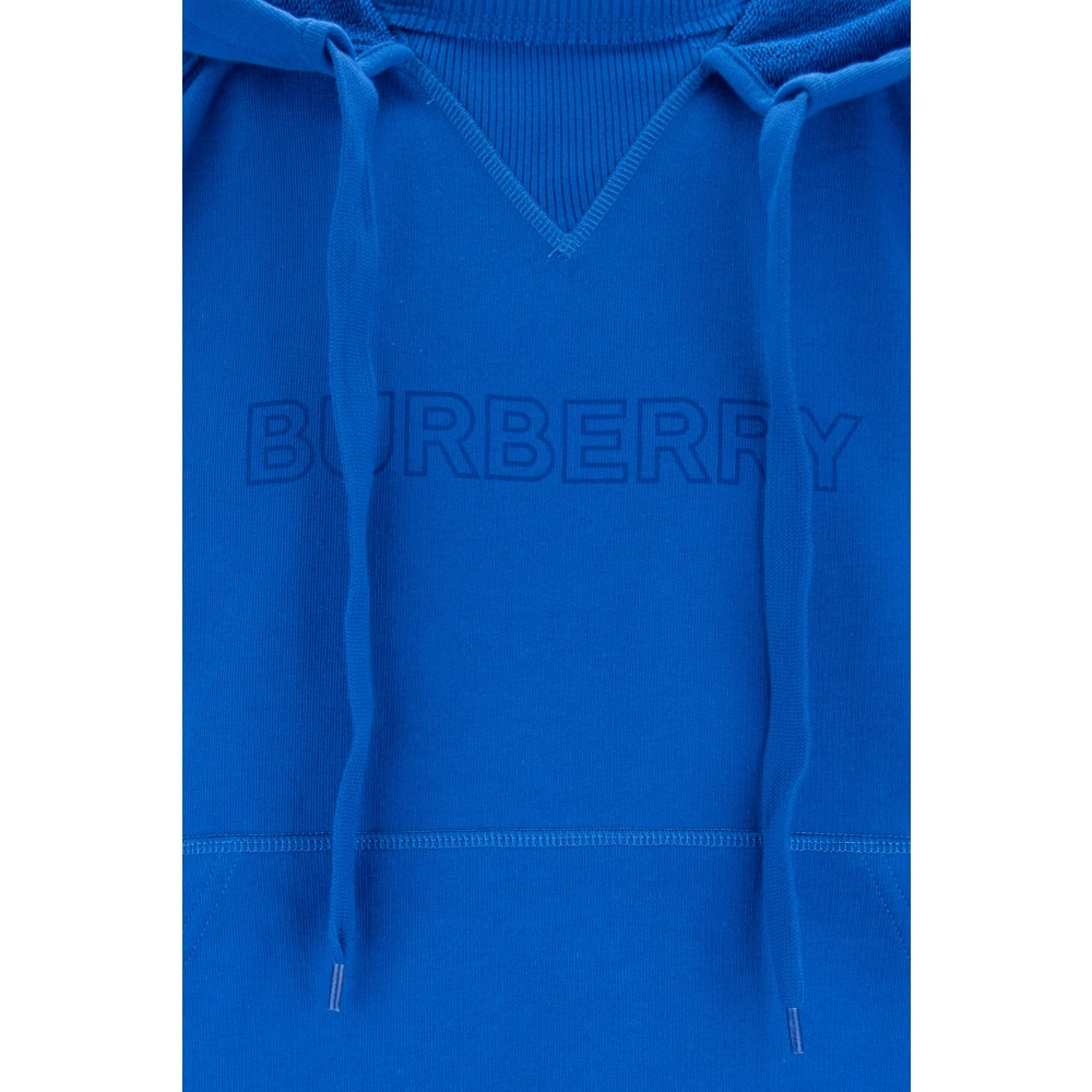 Burberry Heren hoodie met trekkoord Blue Heren
