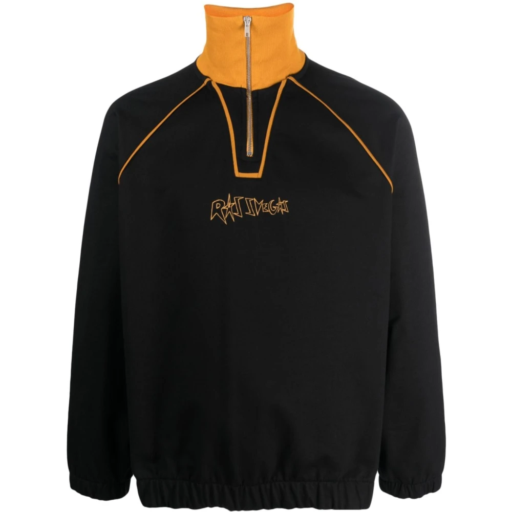 Rassvet Zwarte Sweatshirt met rits Black Heren