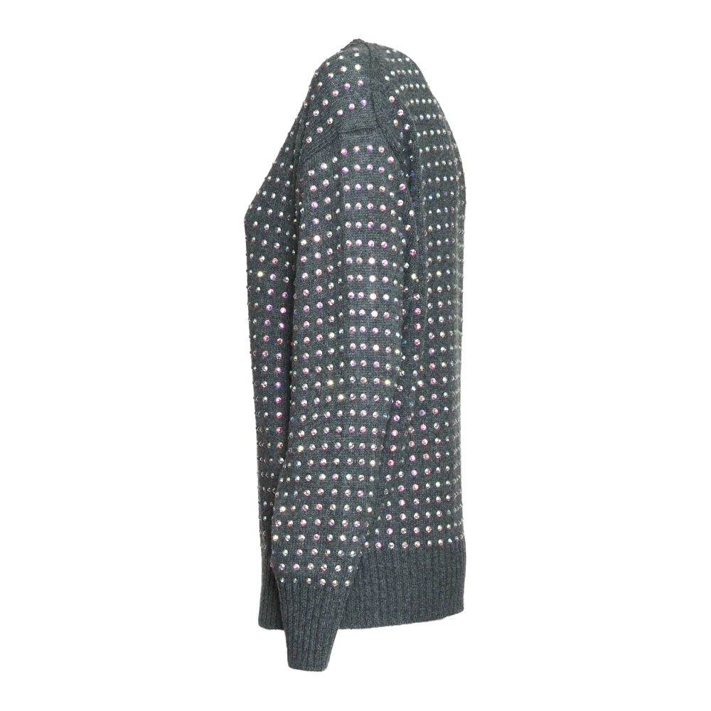SPORTMAX Grijze Gebreide Kleding voor Dames Aw23 Gray Dames