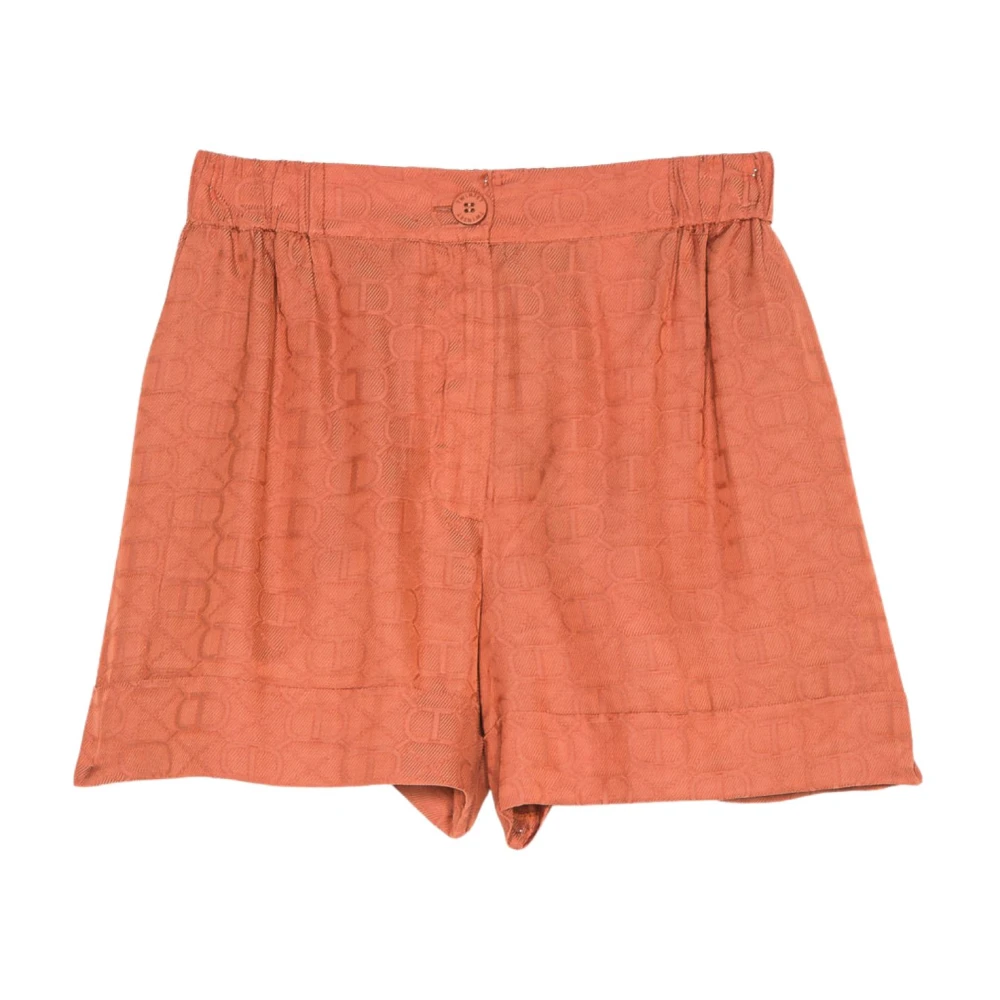 Twinset Logo Shorts Orange Dames