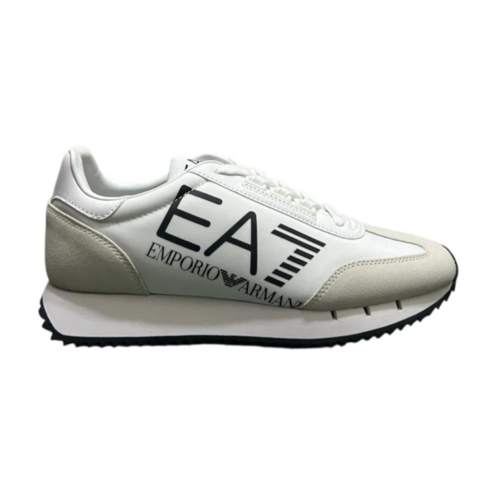 Emporio Armani Ea7 Hombre Blanco - Zapatillas Deportivas De Caña Baja - Shoes - 40 Eu