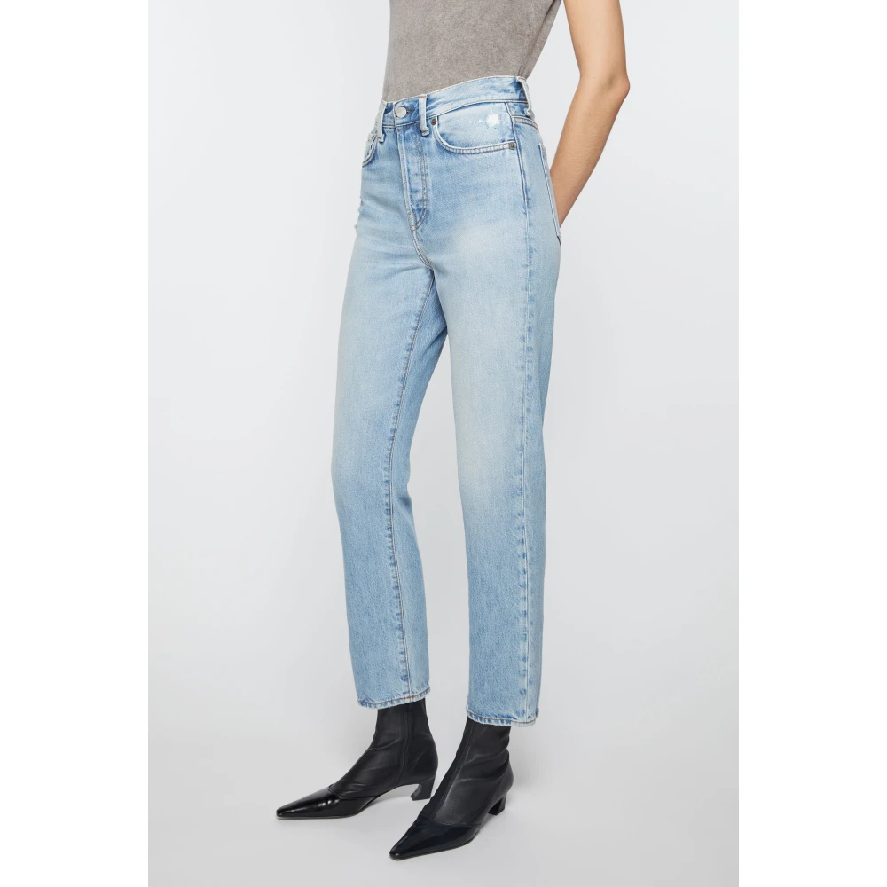 Acne Studios Blauwe High Waist Jeans Blue Dames