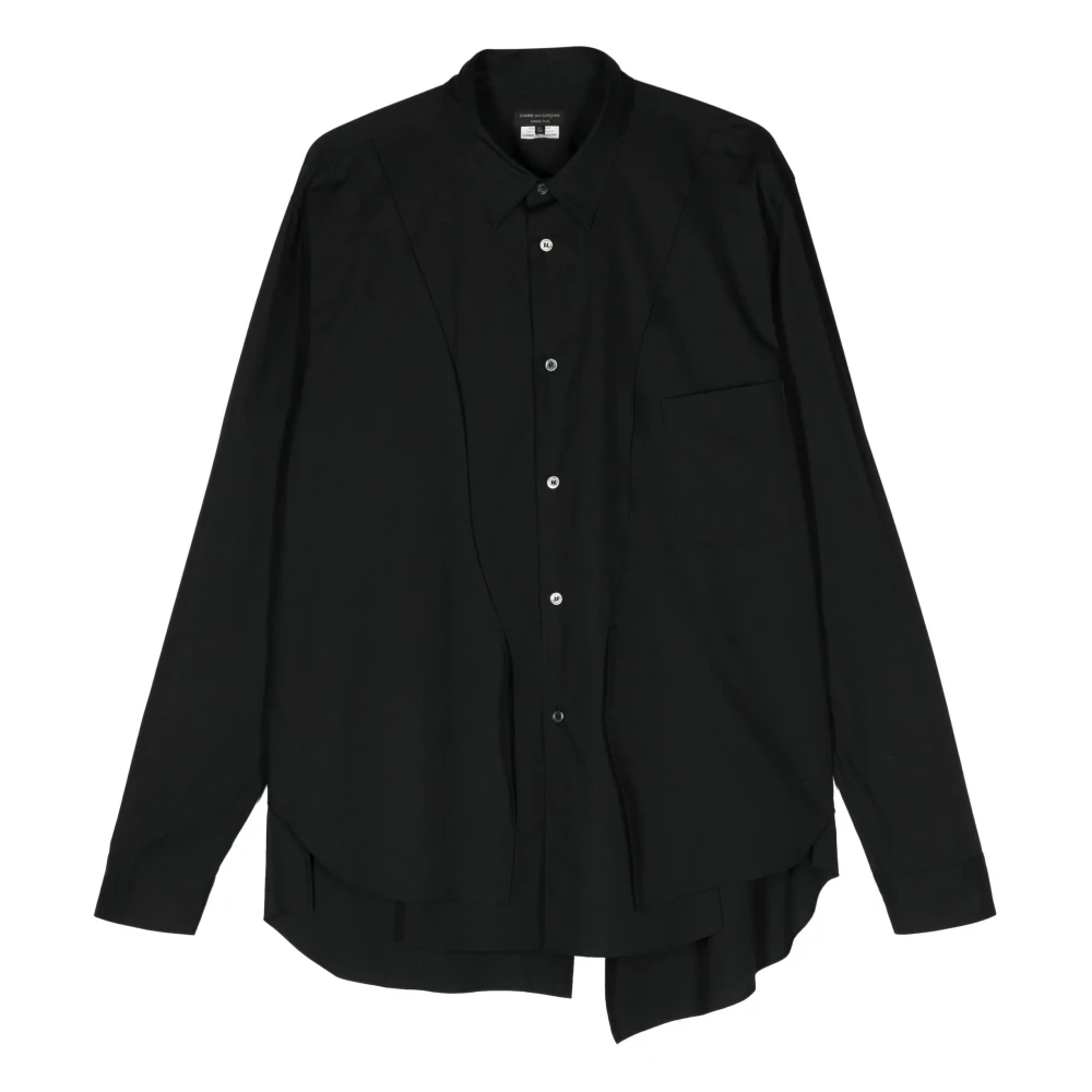 Comme des Garçons Zwarte Katoenen Overhemd met Klassiek Ontwerp Black Heren