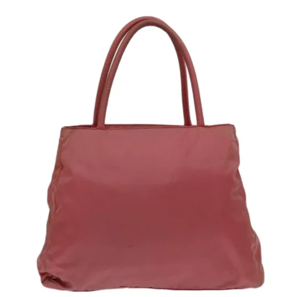 Prada Vintage Pre-owned Nylon handbags Pink Dames