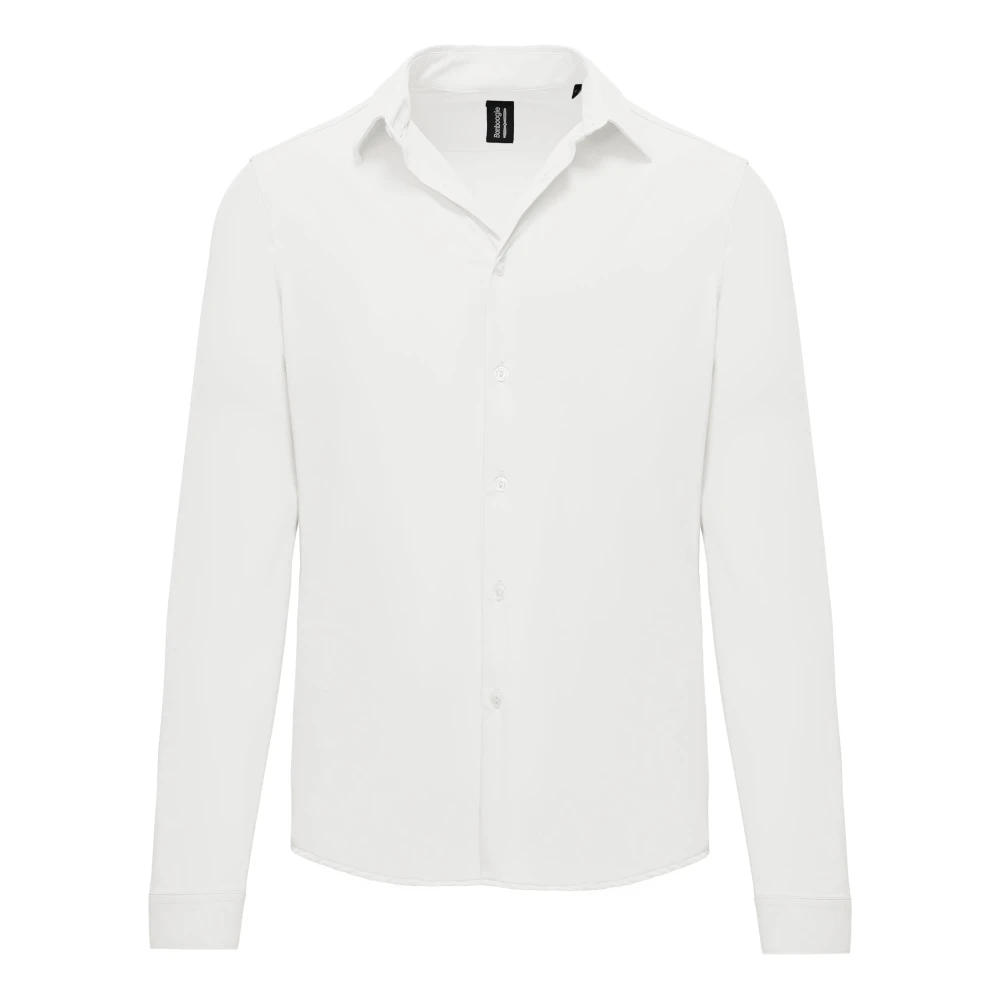 Bomboogie Uomo Bianco - Camicia Slim Fit Elasticizzata - Shirts - S