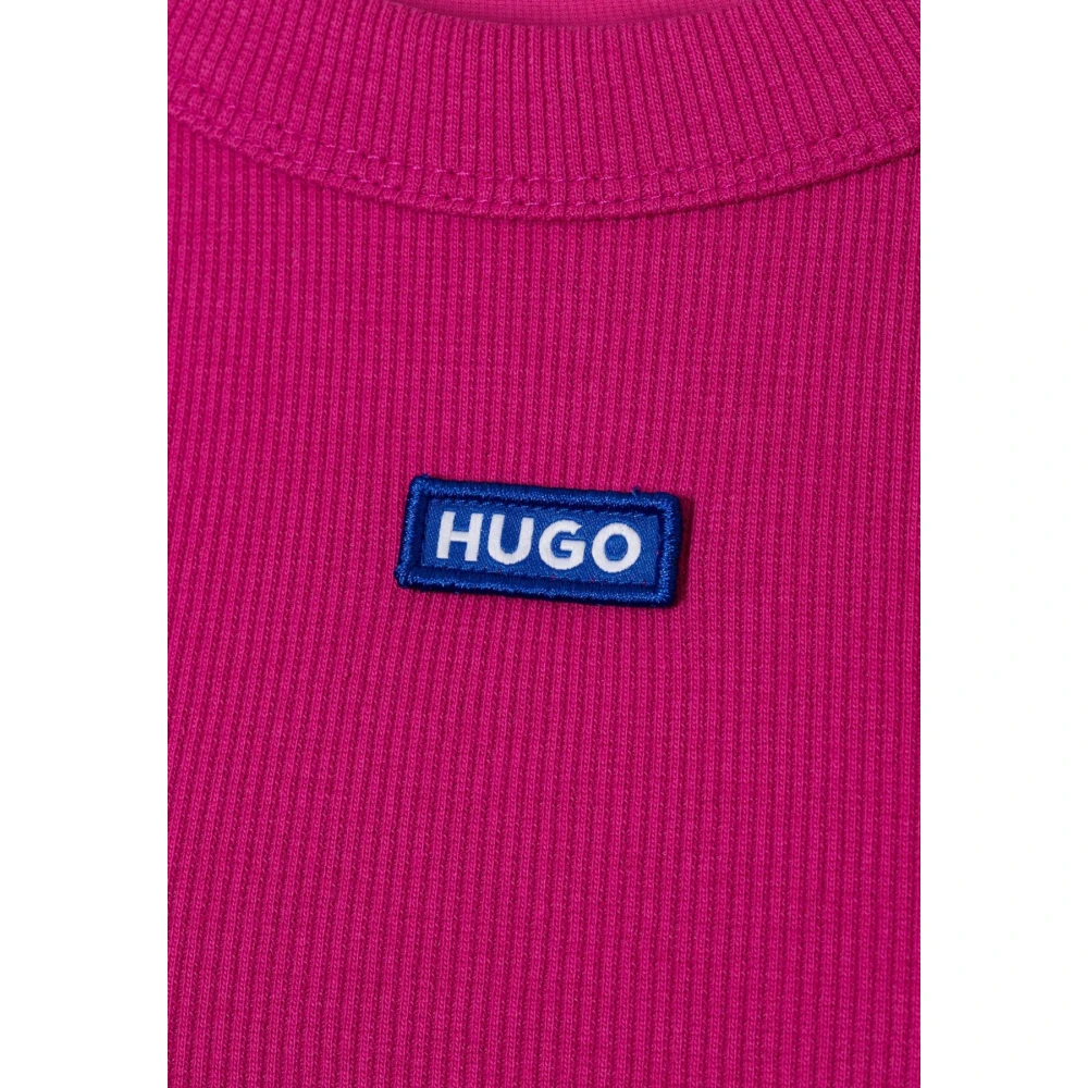 Hugo Boss Dames Easy Tee Shirt Pink Dames