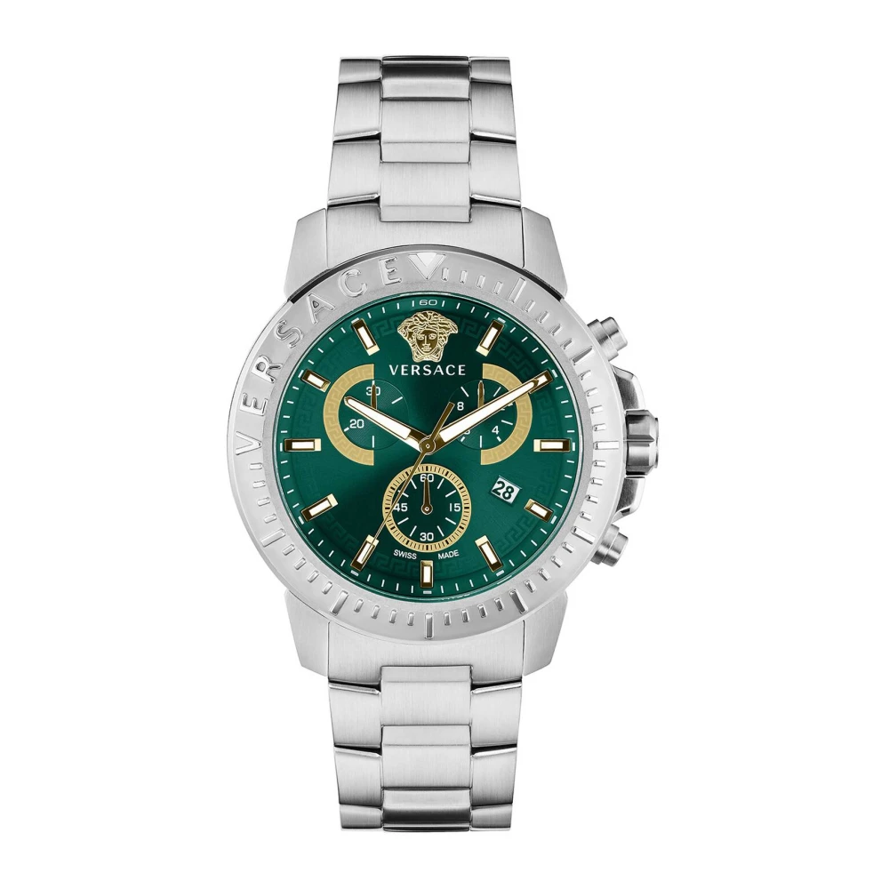 Versace Men's Gray New Chrono Chronograph Watch