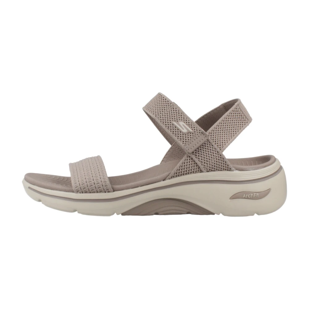 Skechers Women's Brown Wedges, 7 Uk, Go Walk Arch Fit 2.0 Sandal