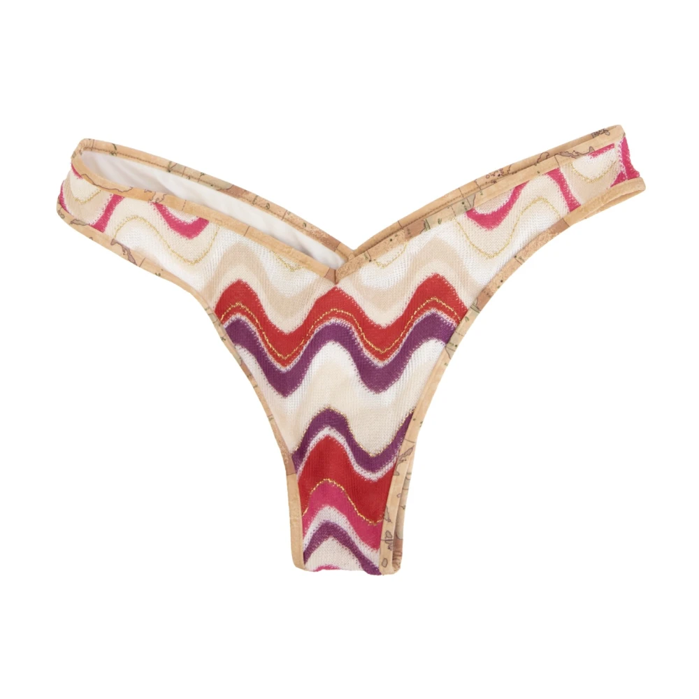 Alviero Martini 1a Classe Metallic Bikini Set met Gewatteerde Top Multicolor Dames