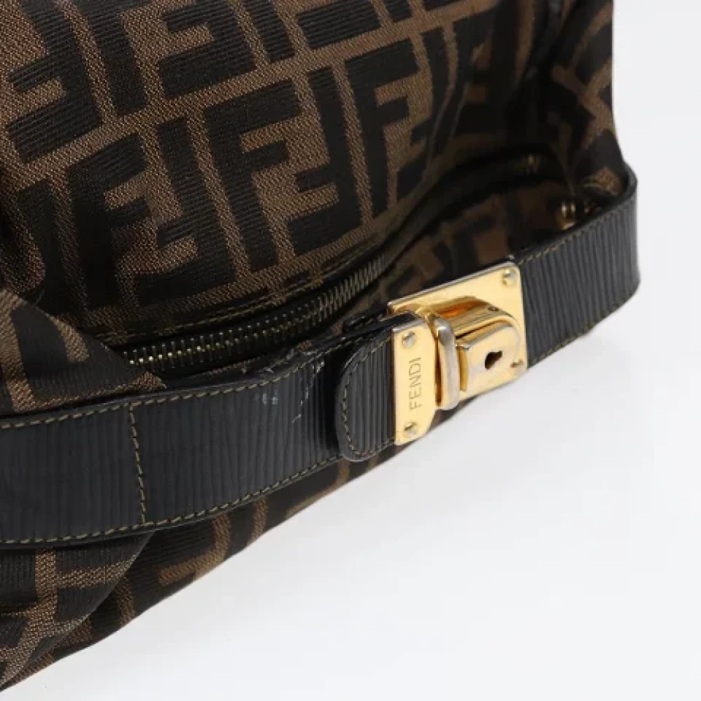 Fendi Vintage Pre-owned Canvas pouches Brown Dames