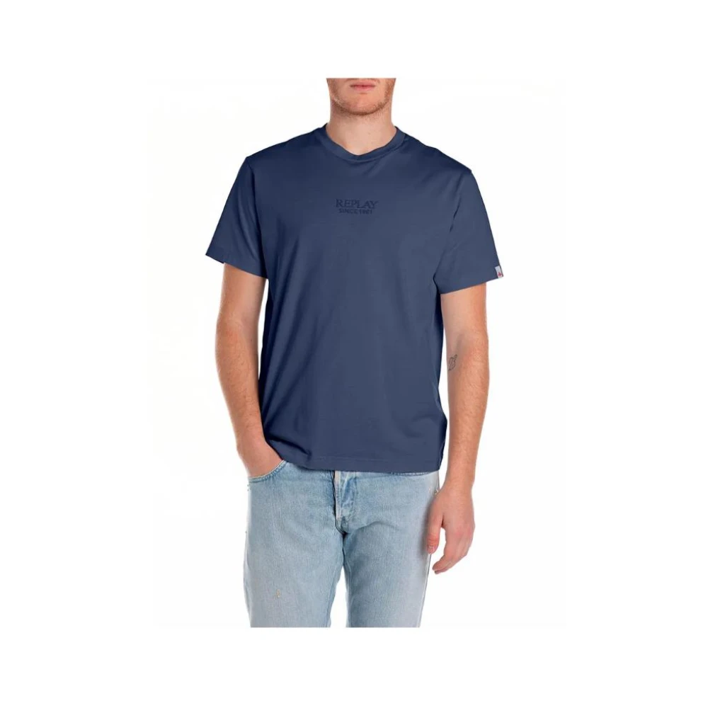 Replay - Tops > T-Shirts - Blue - Replay - Modalova