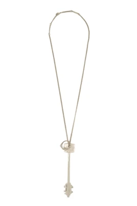 Silver Key Pendant Necklace