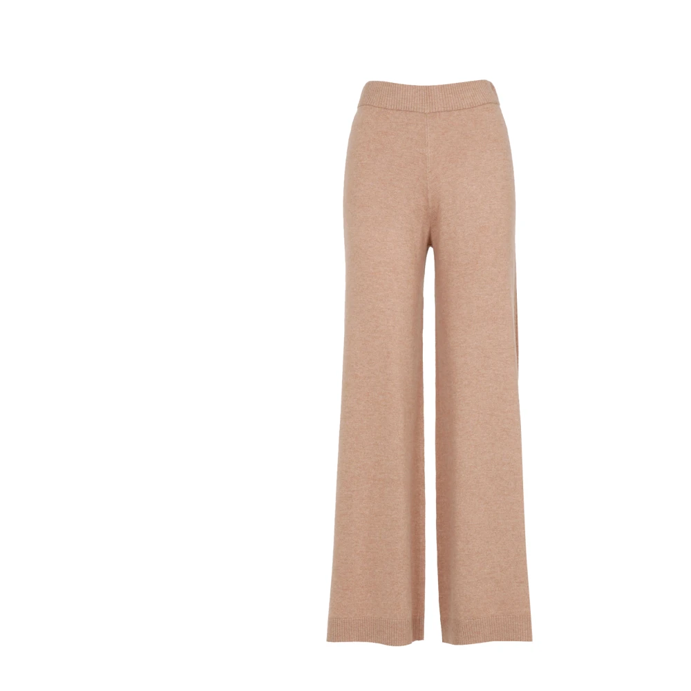 Pennyblack Kasjmierwol Gebreide Broek Kameel Brown Dames