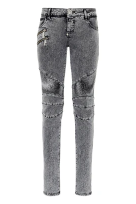 Denim Trousers Low Rise Biker