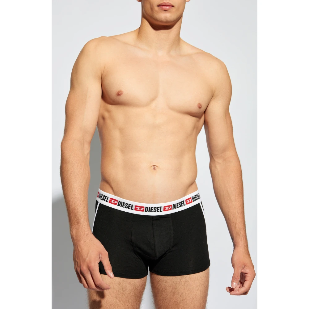 Diesel Twee-pack boxershorts Umbx-Shawntwopack Black Heren