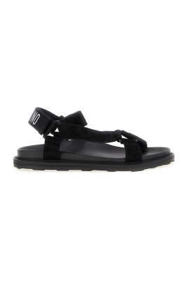 black-logo-sandal