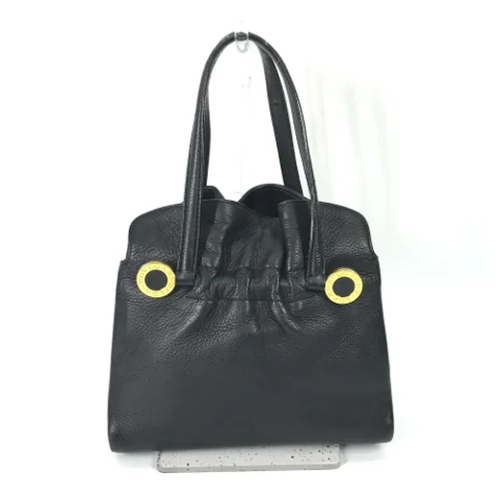 Bvlgari Vintage Pre-owned Leather totes Black Dames