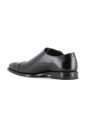 black-brushed-leather-flat-shoes