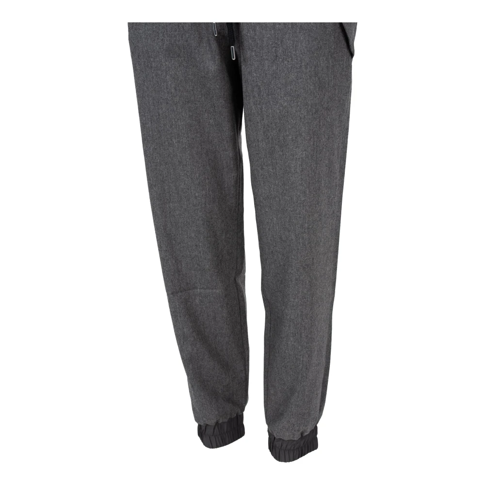 Les Hommes Elegante Wollen Broek Gray Heren