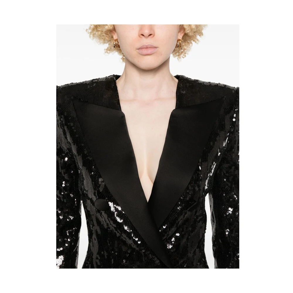 Balmain Zwarte Jurk met Rits en Zakken Black Dames