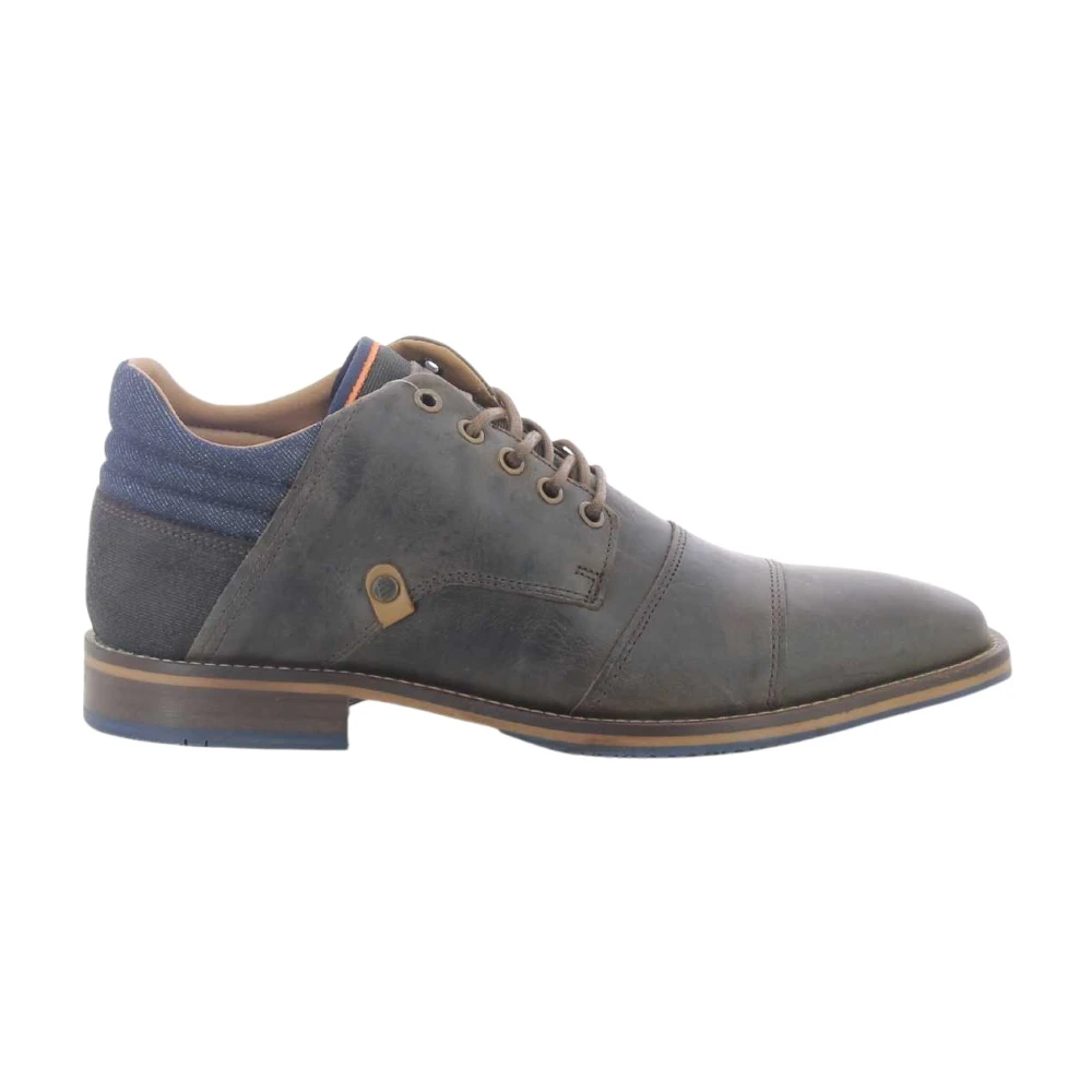 Bullboxer Stijlvolle bruine herenschoenen met veters 681P51801B Brown Heren