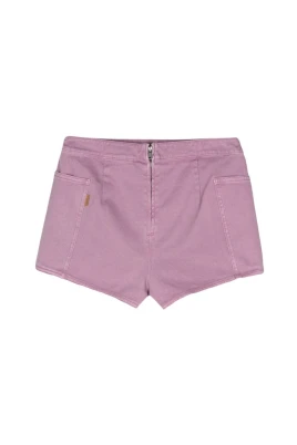Ametistlila bomullsdenimshorts