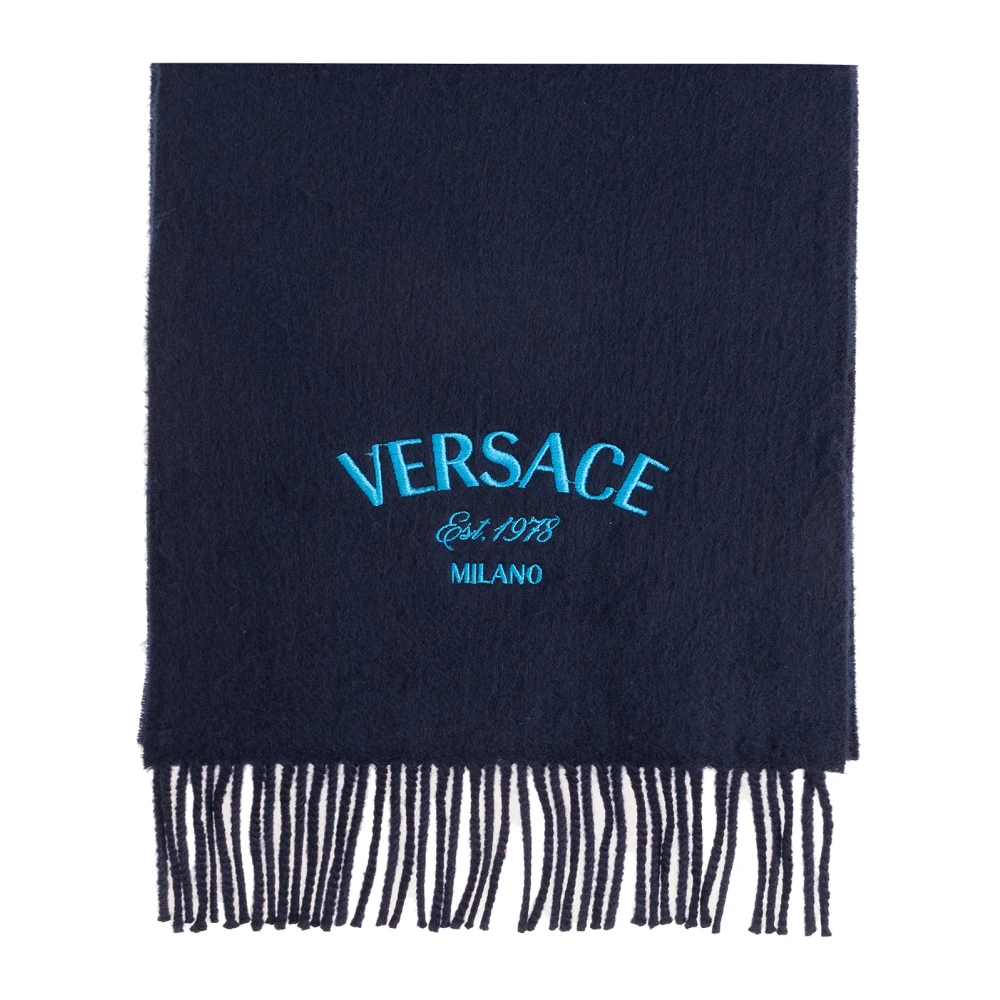 Versace Wollen sjaal Blue Heren