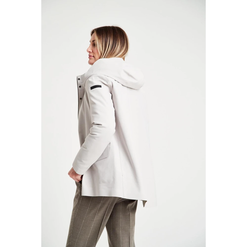 RRD Hooded Down Jacket Gray Dames