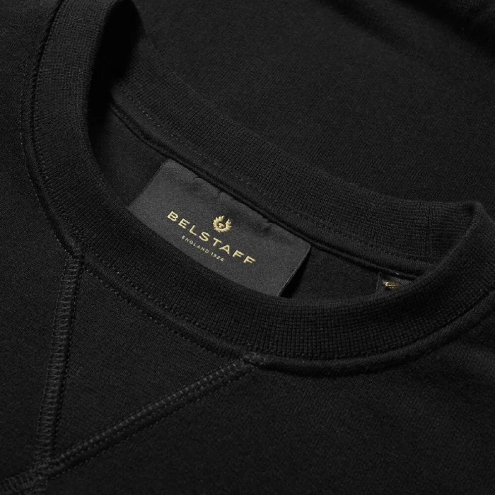 Belstaff Zwart-witte sweatshirt met uniek design Black Heren