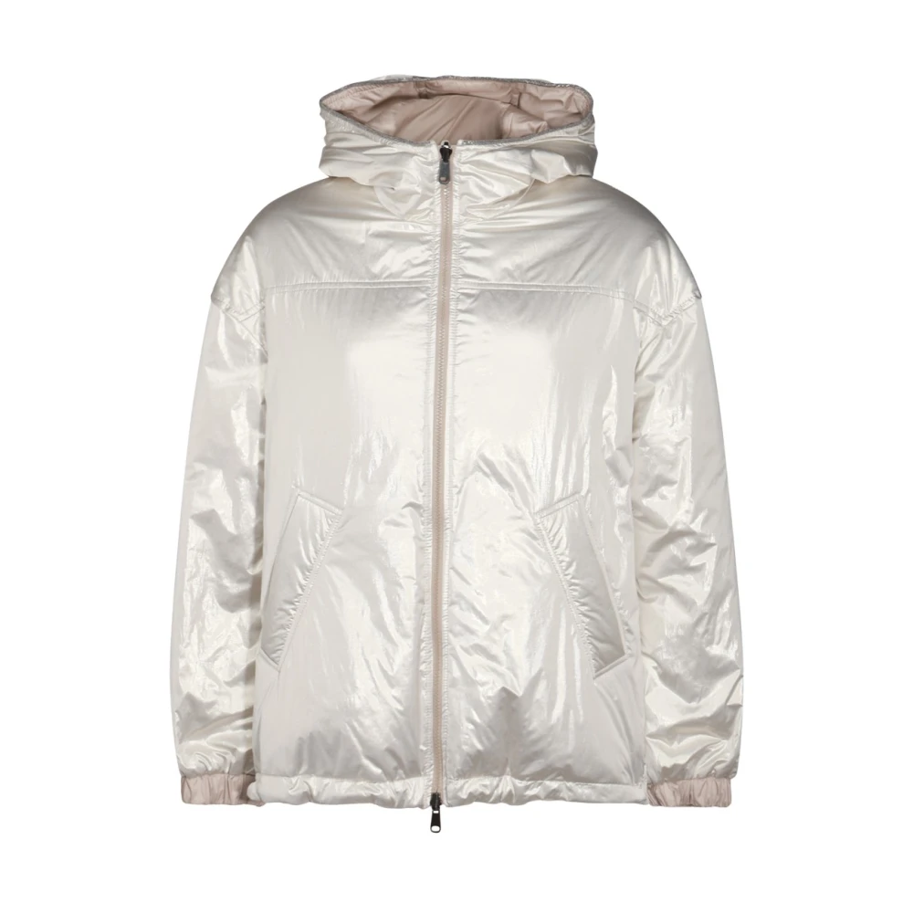 BRUNELLO CUCINELLI Zilveren Dons Hoodie Gray Dames