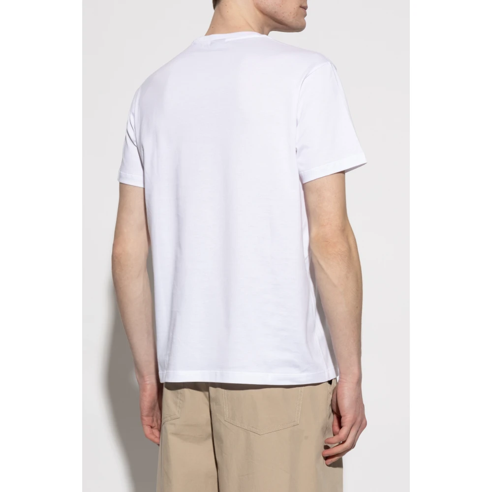 PAUL & SHARK T-shirt met bedrukt logo White Heren