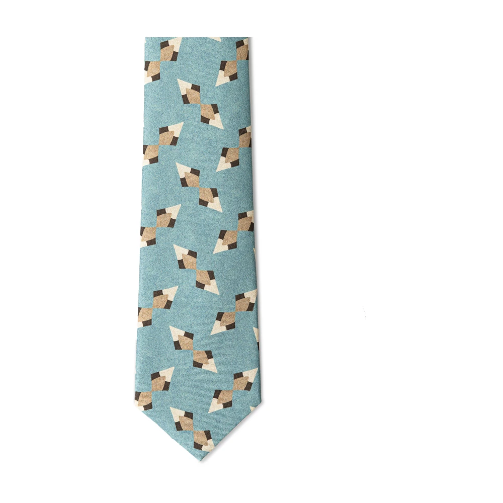 Giorgio Armani Turquoise Zijden Stropdas Stijlvol Ontwerp Blue Heren